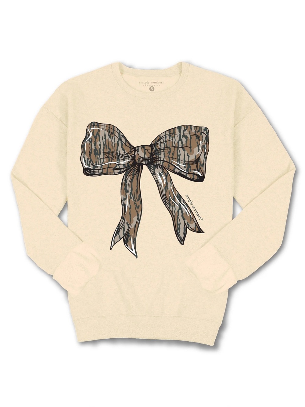 Simply Southern Camo Bow Sweatshirt